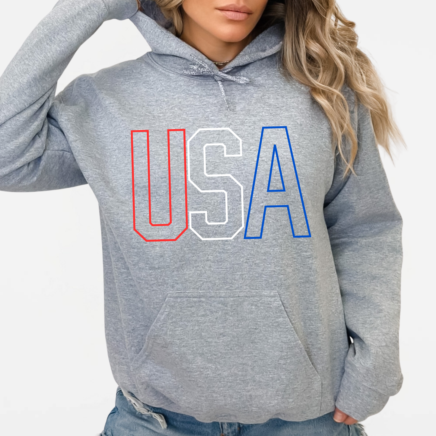 Patriotic: USA Hooded Sweatshirt