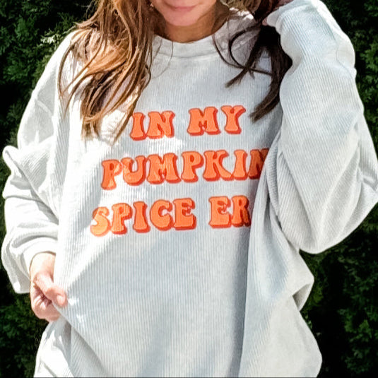 Pumpkin Spice Era Corded Sweatshirt