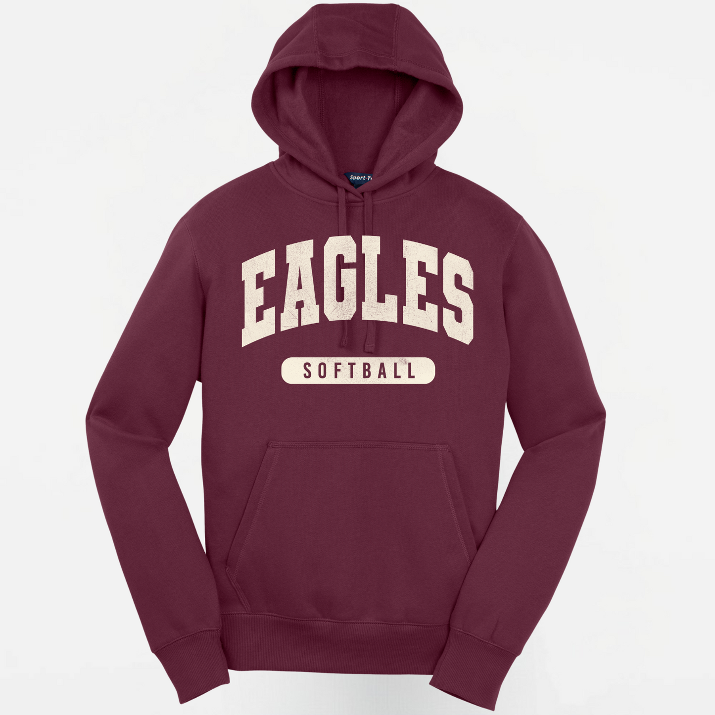 Eagles Softball: Eagles Pullover Hooded Sweatshirt
