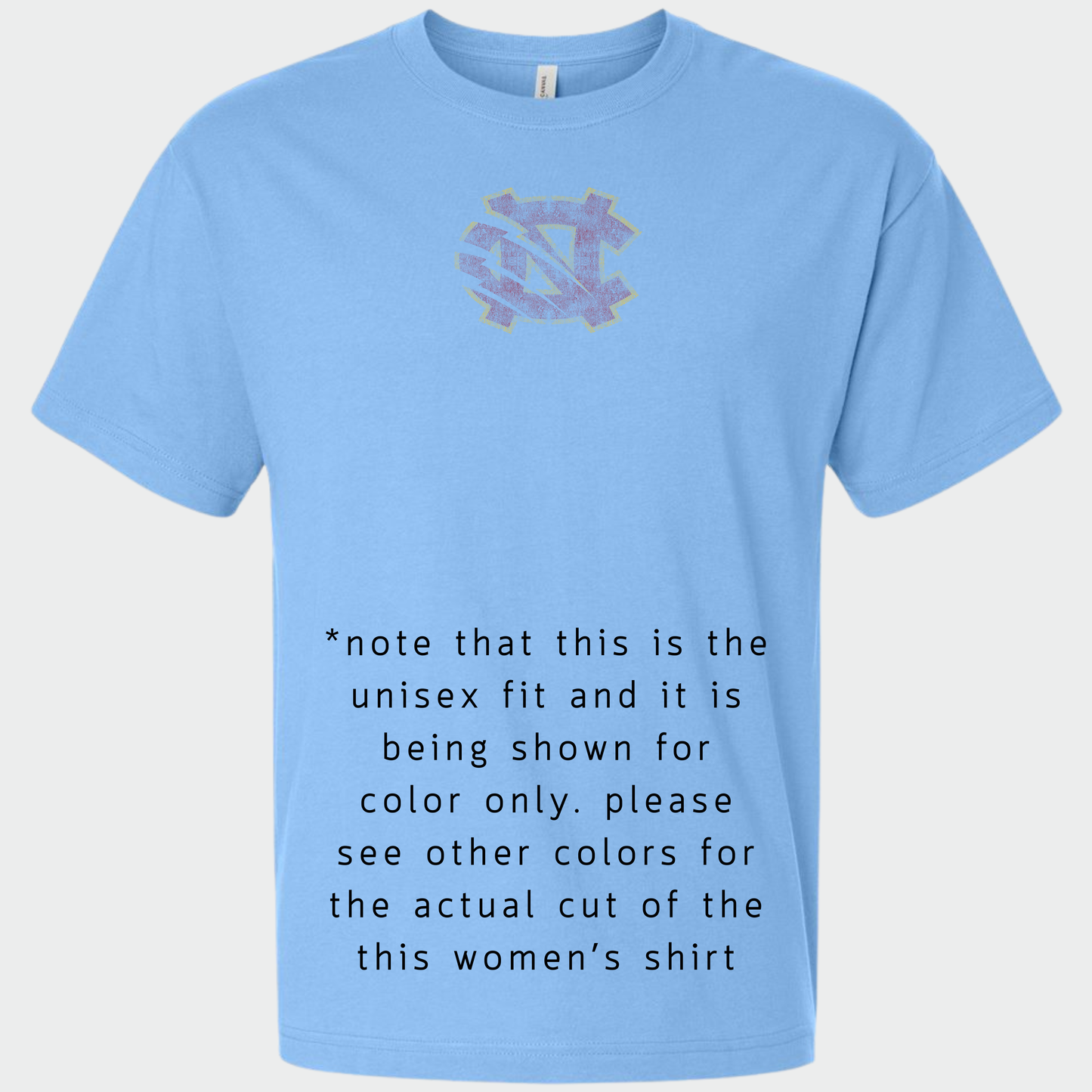 BRUINS: Extremely Distressed NC Women's Heavyweight Tee