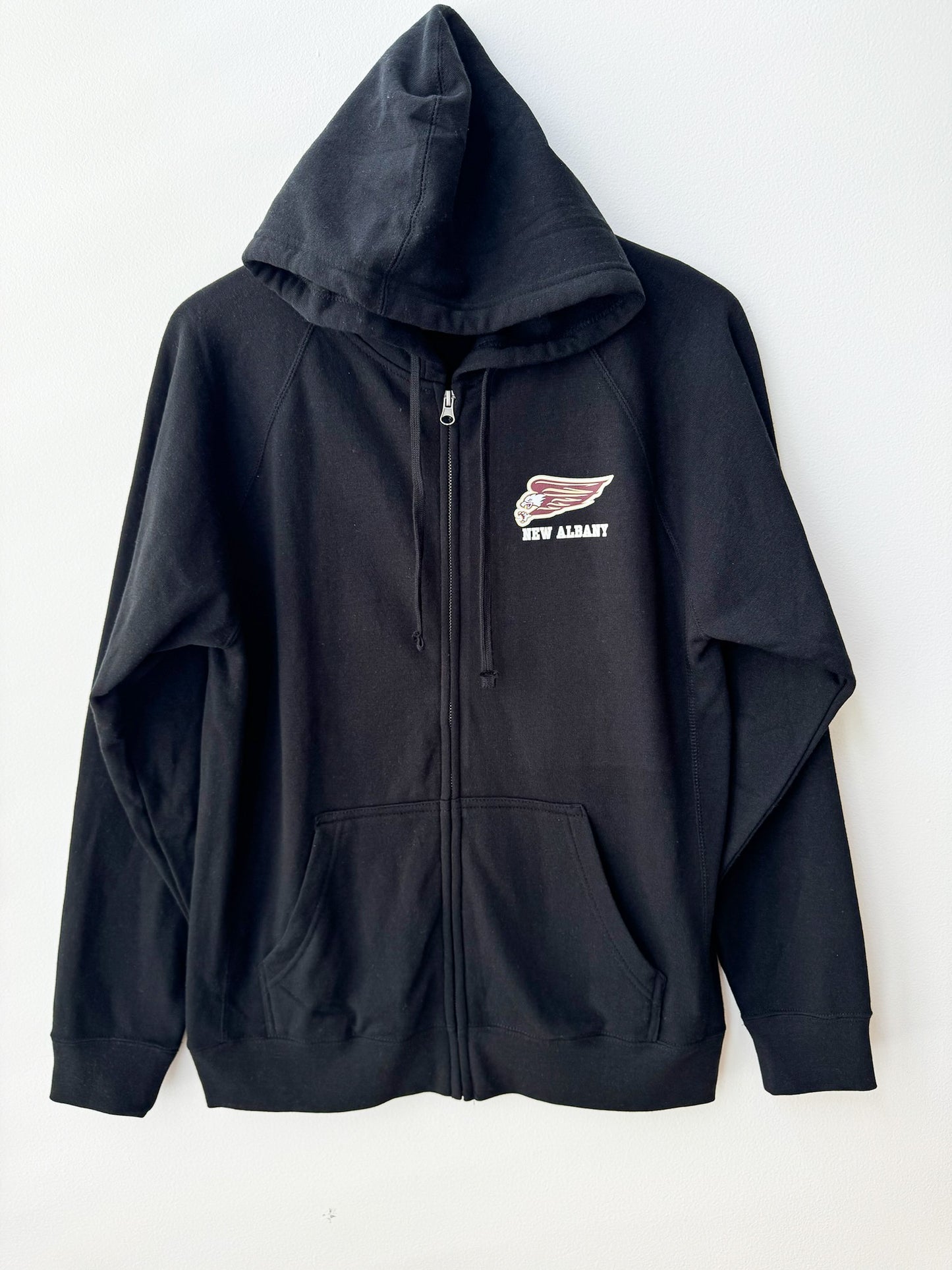 New Albany Athletics Black Full-Zip Hooded Sweatshirt