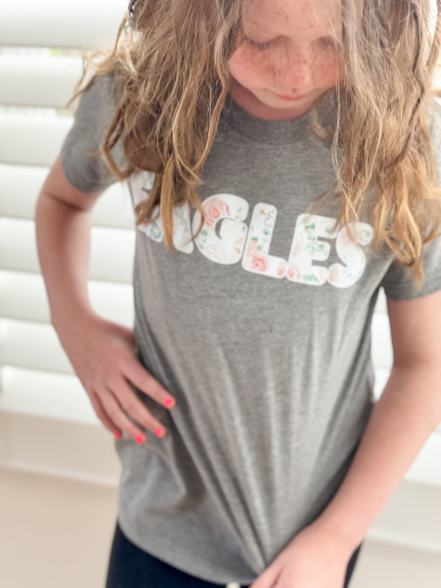 Floral Eagles Block Short-Sleeve Tee