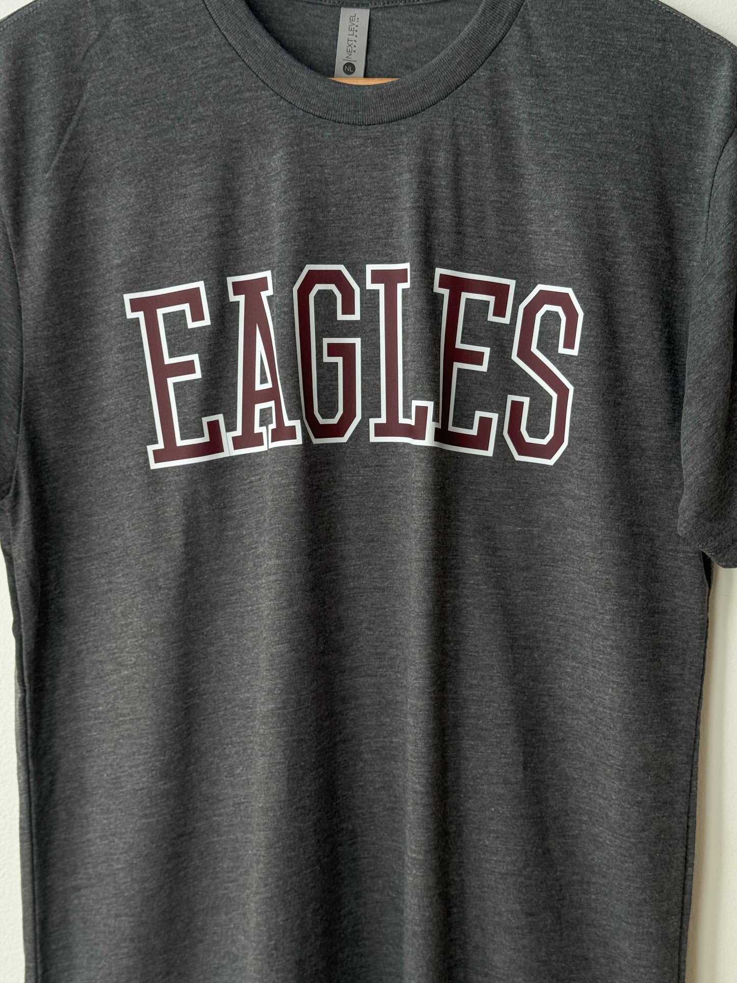 Block Eagles Print Tri-Blend Tee