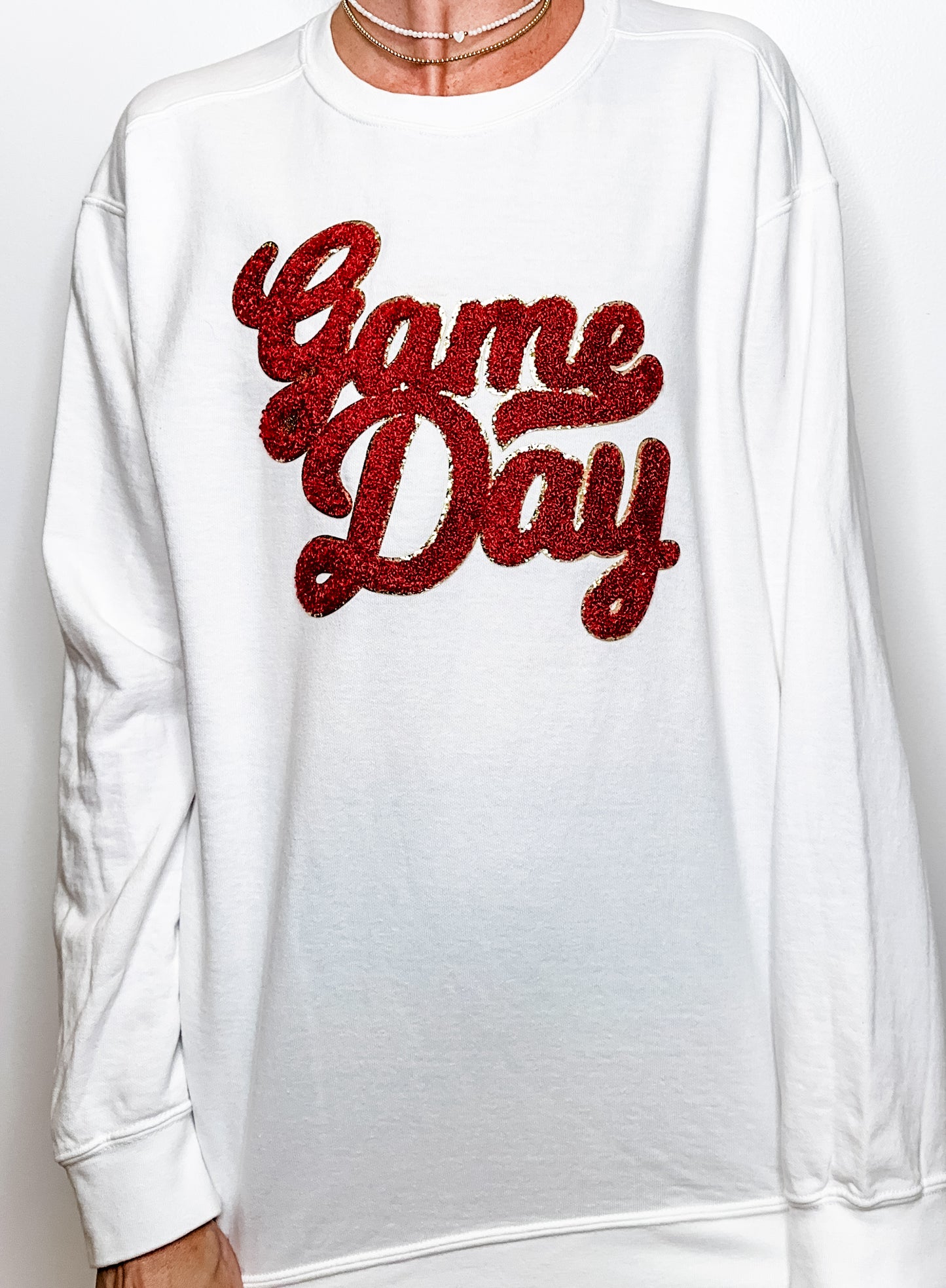 NAYCHEER: Game Day Patch Sweatshirt
