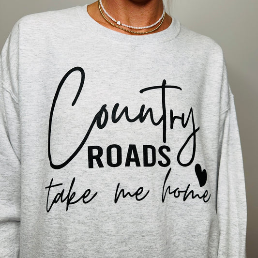 Country Roads Cozy Sweatshirt