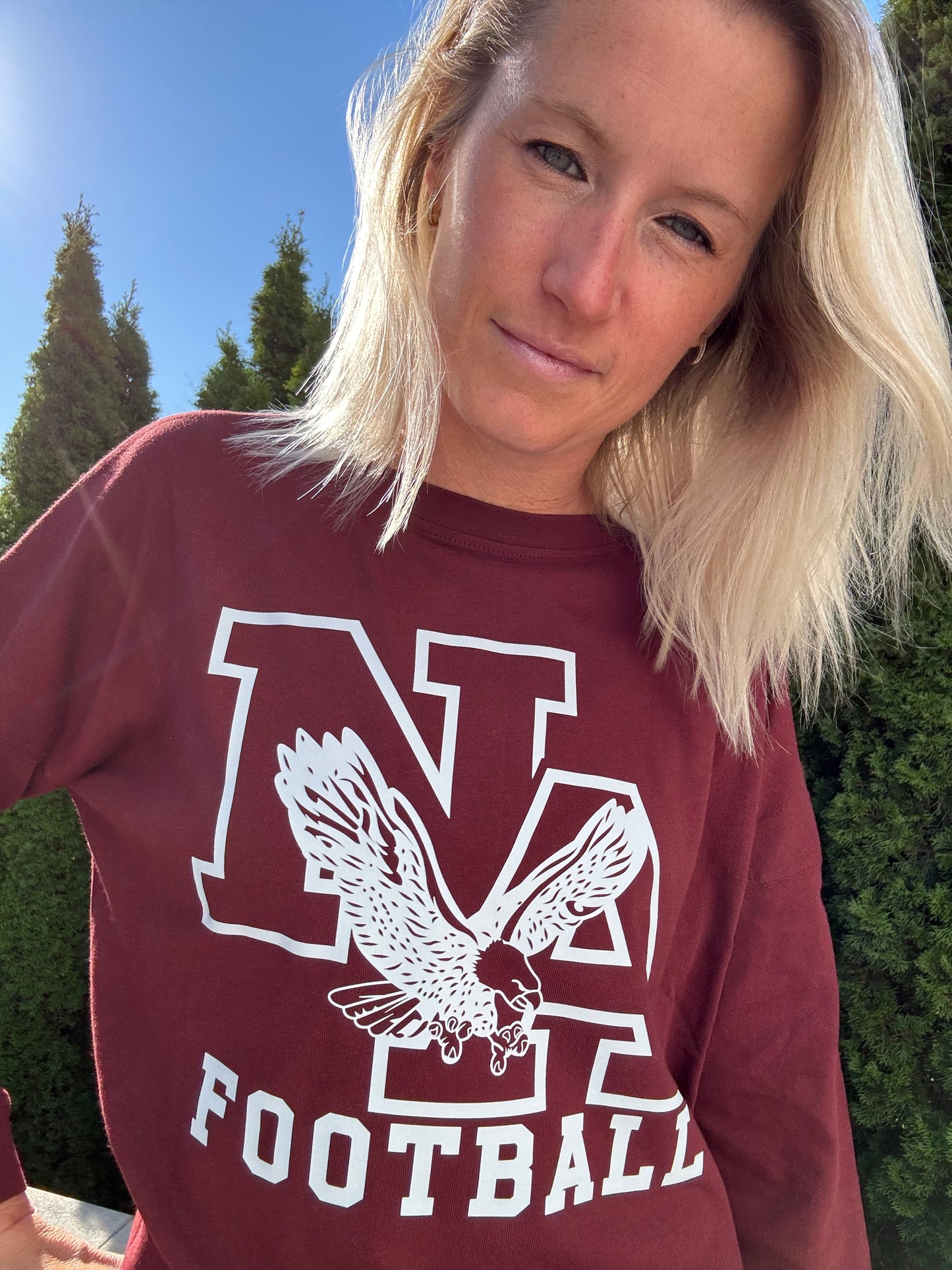 NA Football: Women's Boxy Long Sleeve T-Shirt