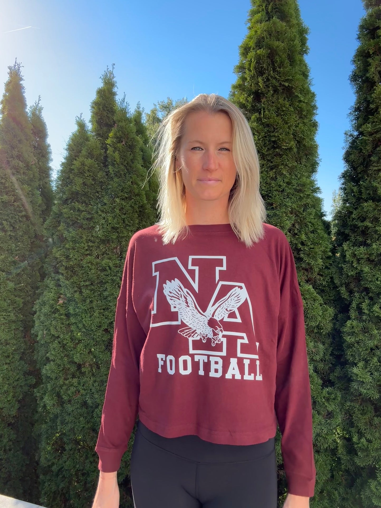 NA Football: Women's Boxy Long Sleeve T-Shirt