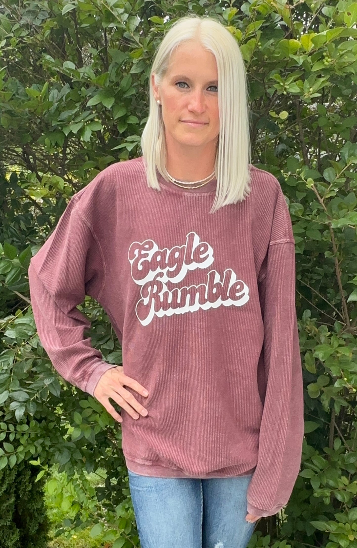Eagle Rumble Retro Corded Sweatshirt