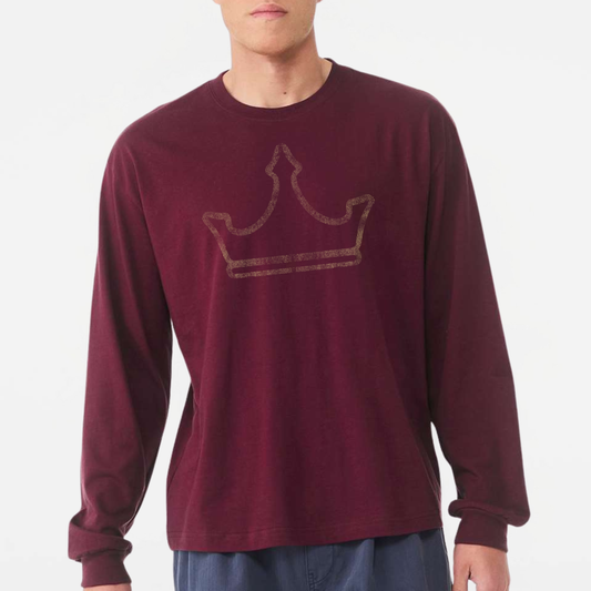 TCR: Triple Crown, Heavyweight Long Sleeve Tee *Distressed Print*