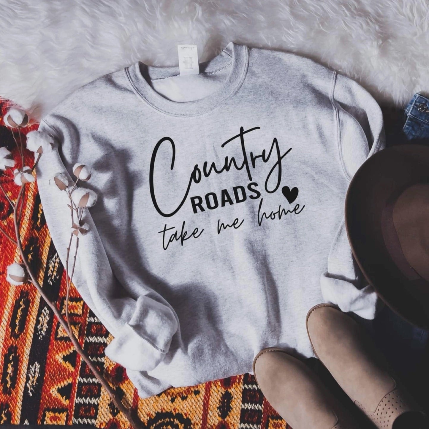 Country Roads Cozy Sweatshirt