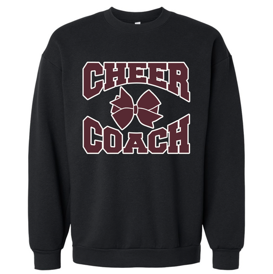 Cheer Coach Bow Crew Sweatshirt