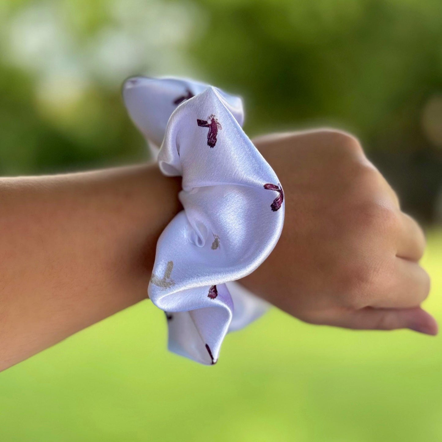 NAPTO: Little Eagles Satin Scrunchie