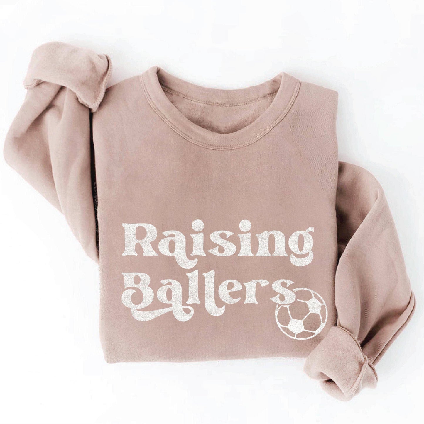 Soccer: Raising Ballers Sponge Fleece Sweatshirt