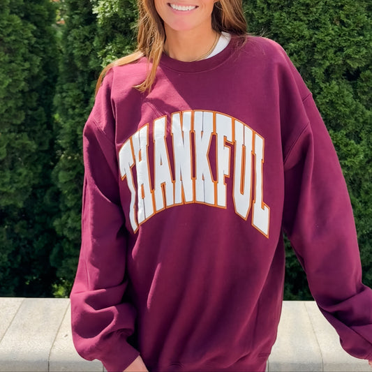 Thankful Crew Sweatshirt *PUFF*