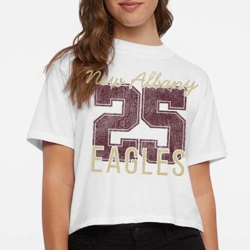 Number Shop: New Albany Eagles Number Women's Boxy T-Shirt *personalized*