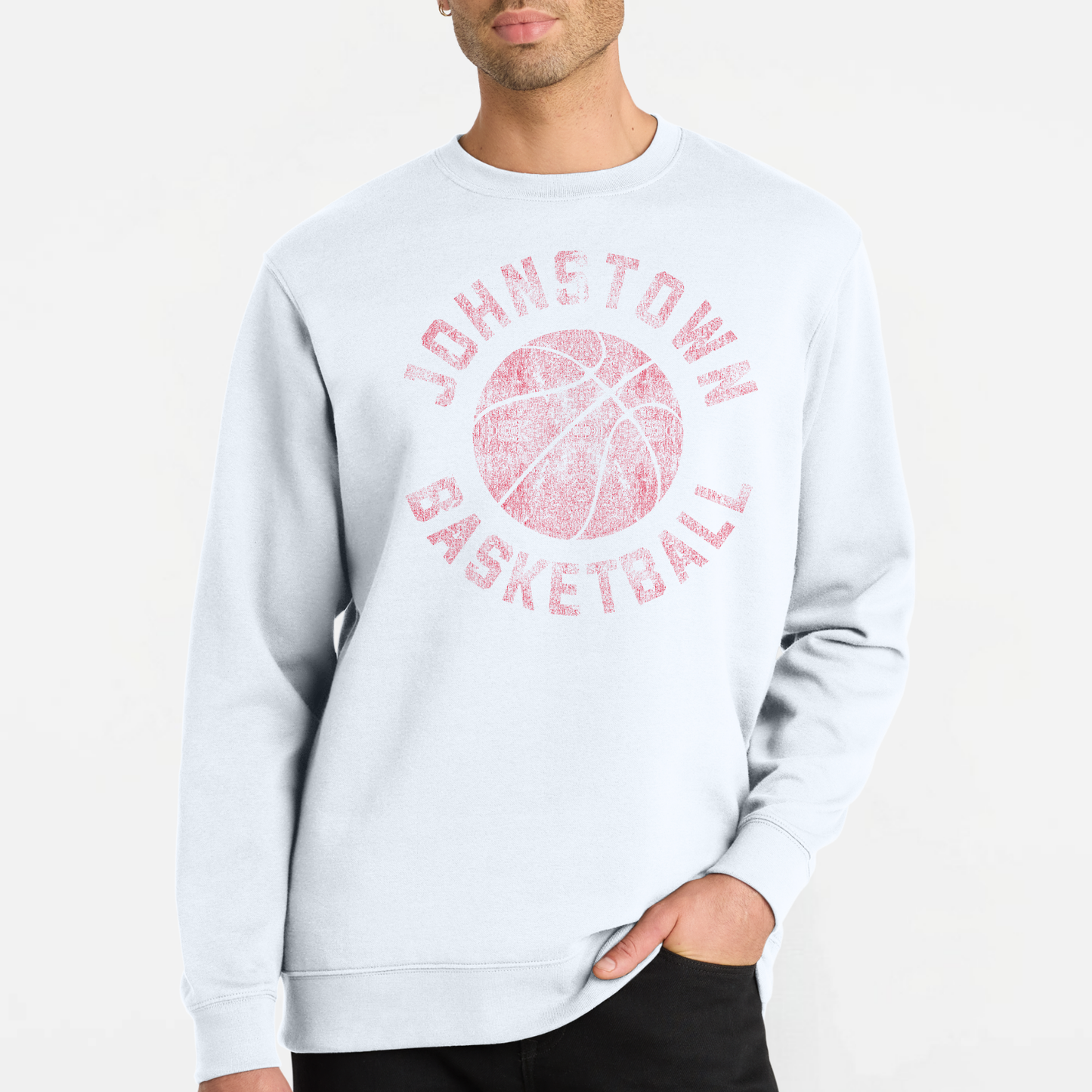 JYAA: Johnstown Basketball *distressed graphic* Crew Sweatshirt