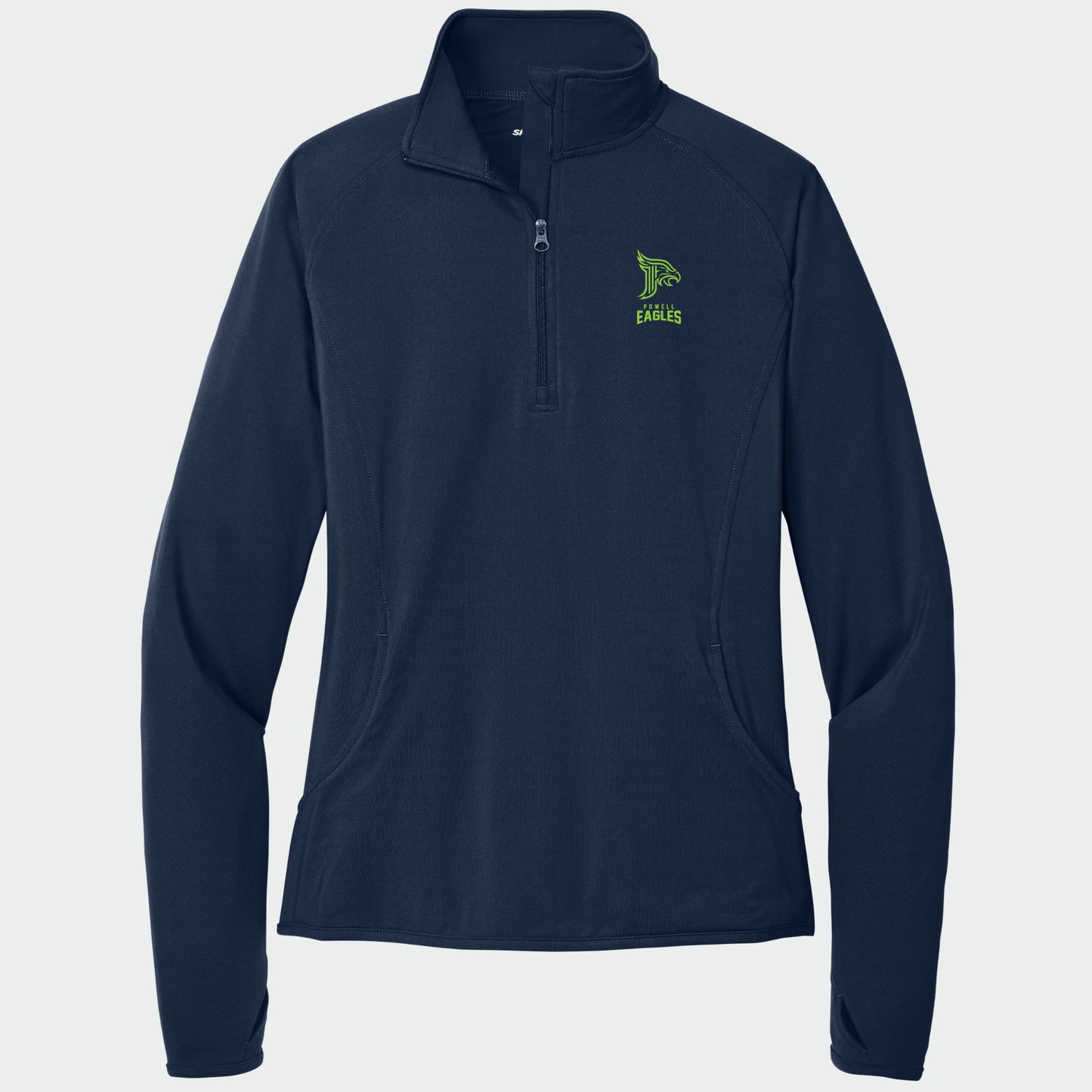 Powell Eagles: Women's Quarter Zip Long Sleeve Stretch Tech Pullover