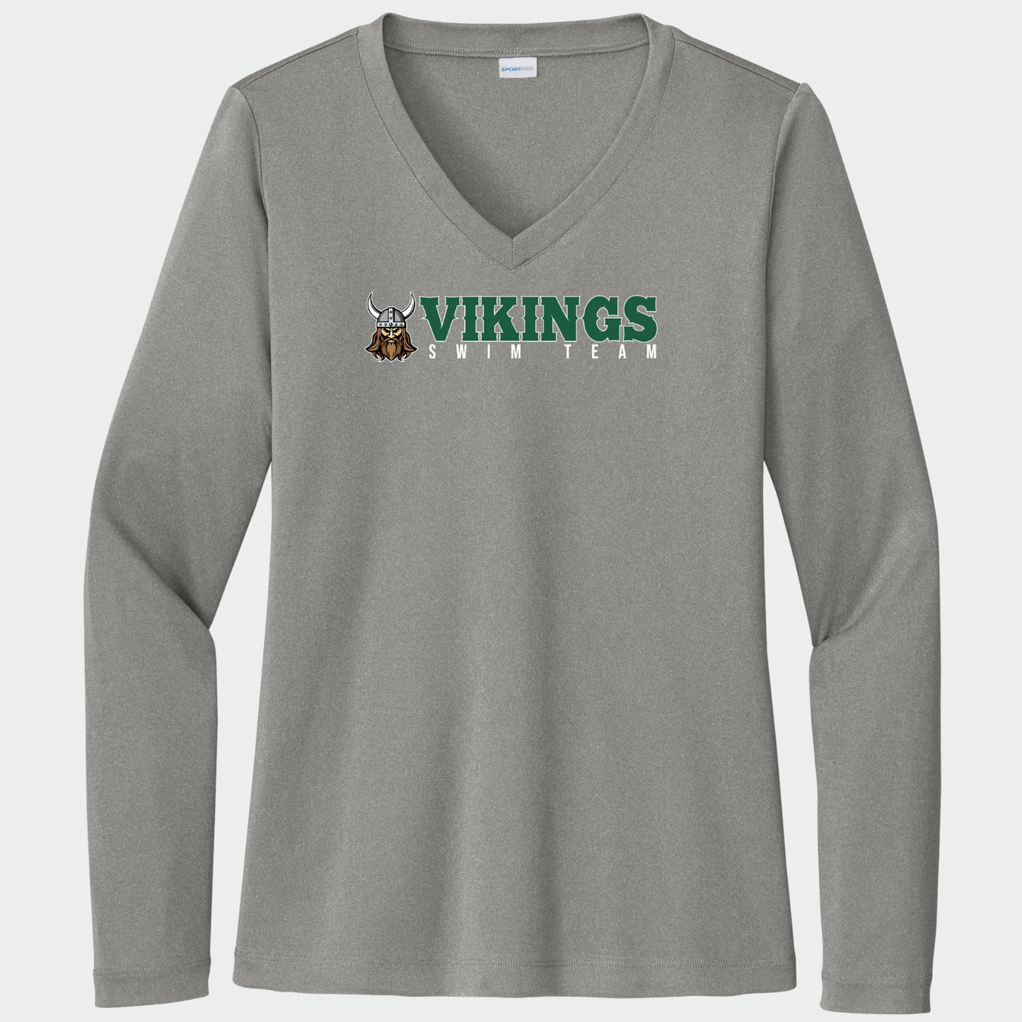 NRS: Vikings Swim Team Women's Long Sleeve Tech V-Neck Tshirt