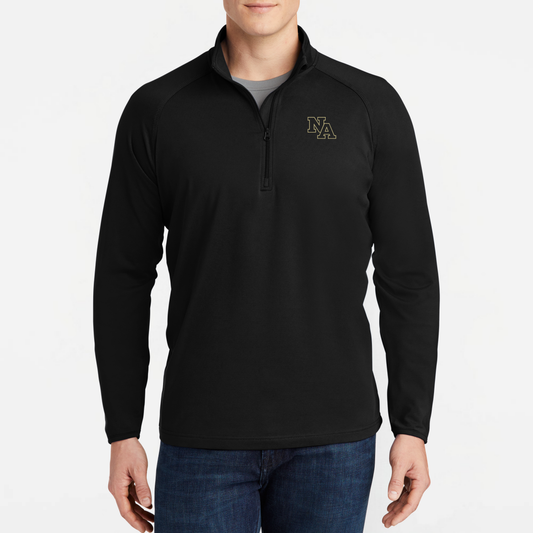 NAPTO: Embroidered, Stretch Quarter-Zip