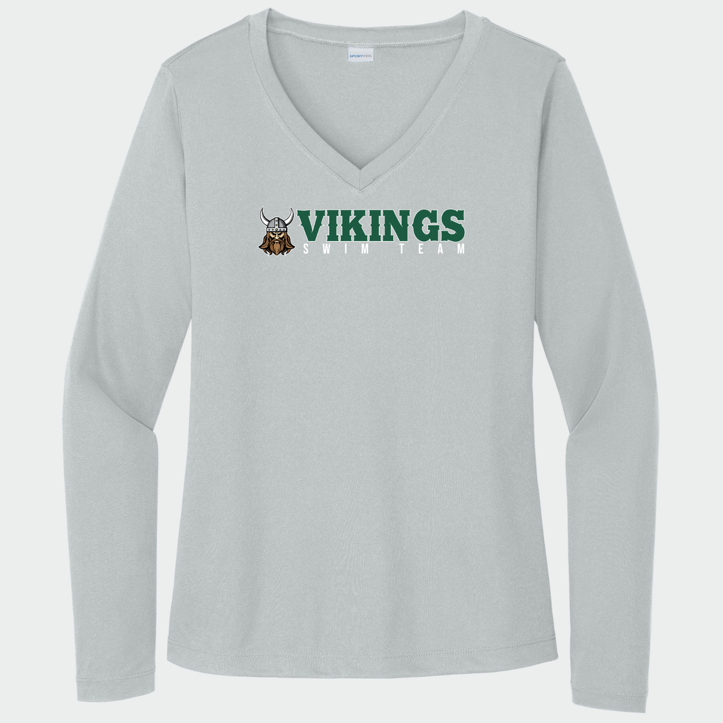NRS: Vikings Swim Team Women's Long Sleeve Tech V-Neck Tshirt