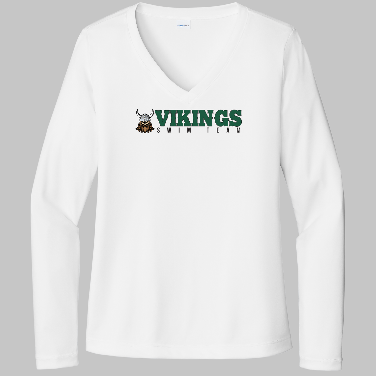 NRS: Vikings Swim Team Women's Long Sleeve Tech V-Neck Tshirt