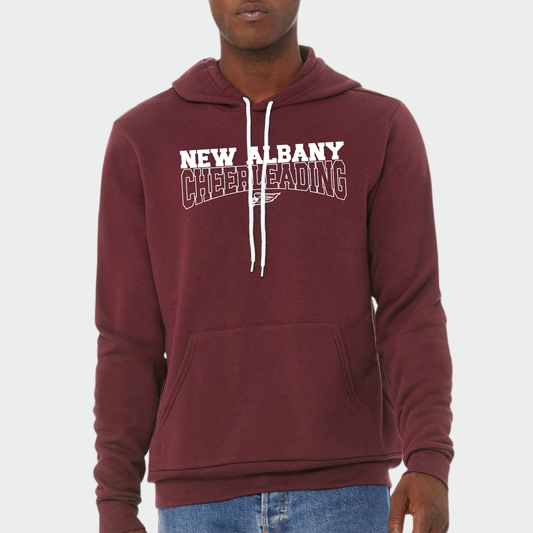 NAYCHEER: New Albany Cheerleading Hooded Sponge Fleece Sweatshirt