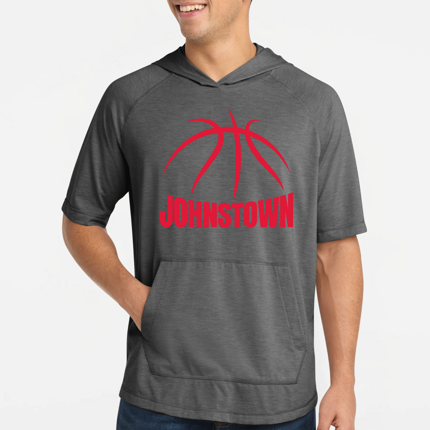 JYAA: Johnstown Basketball Short Sleeve, Hooded Triblend Tech T-Shirt