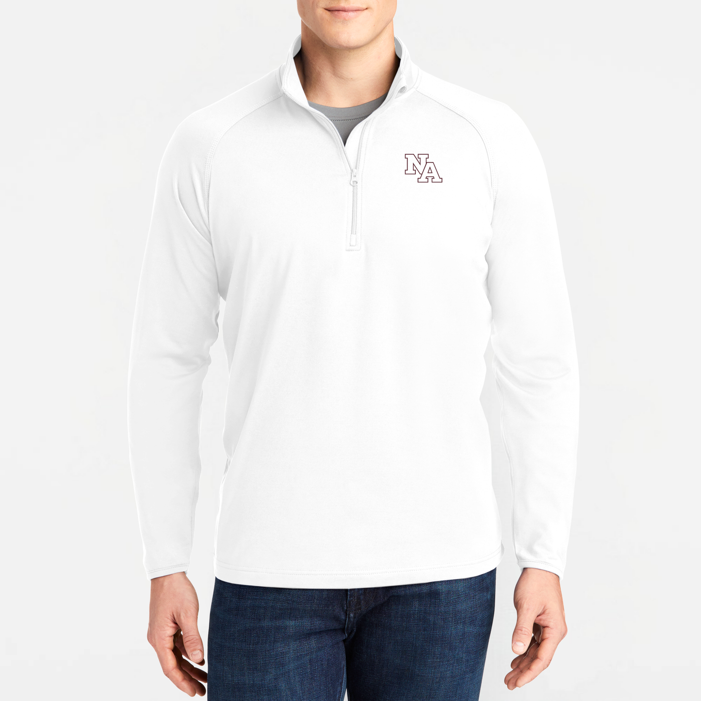 NAPTO: Embroidered, Stretch Quarter-Zip