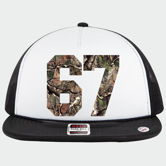 Lucky Number Flex-Bill Foam Trucker Hat