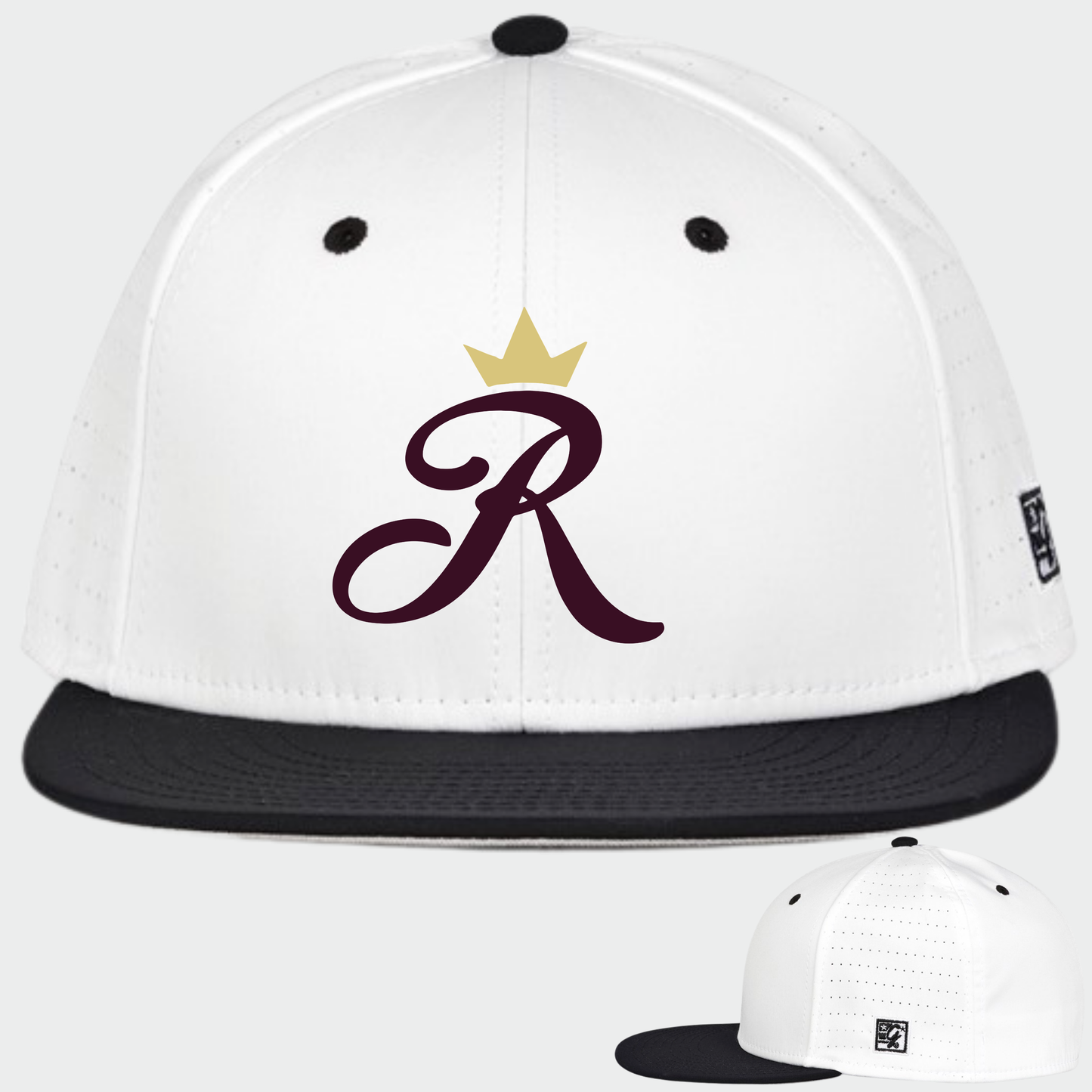 TCR: Crown R, Perforated GameChanger Cap *3D Embroidered*