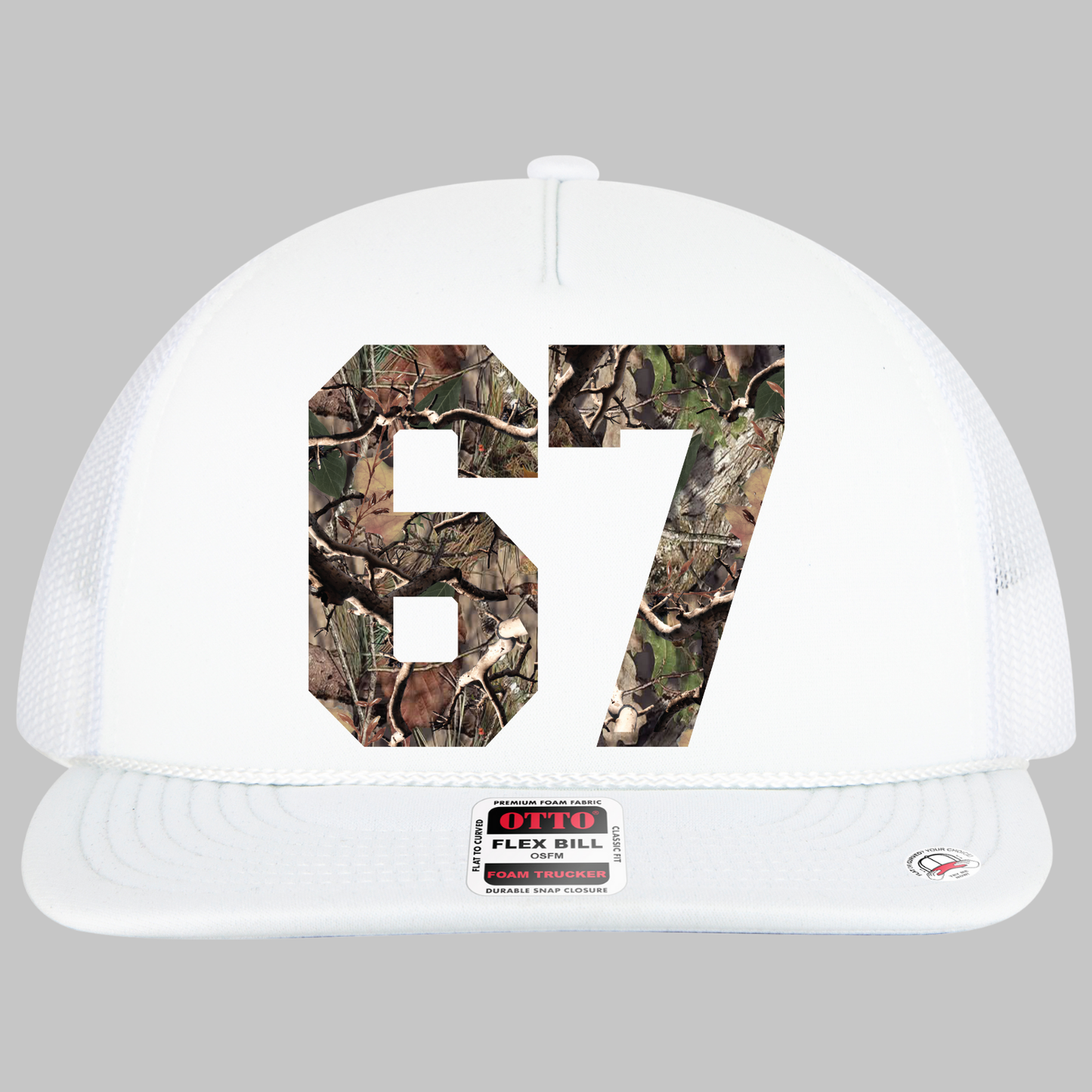 Lucky Number Flex-Bill Foam Trucker Hat