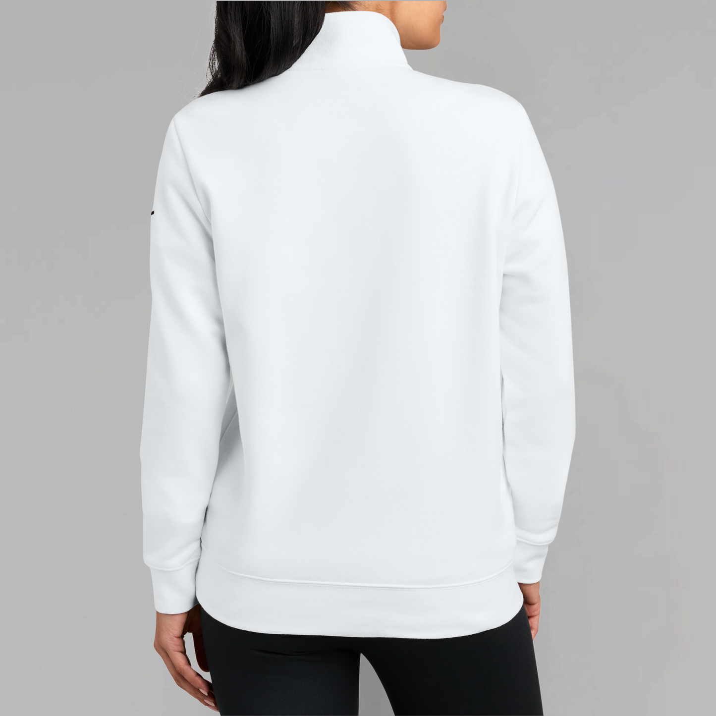 Revolution Mortgage: Embroidered, Nike Women's Club Fleece Sleeve Swoosh 1/2-Zip