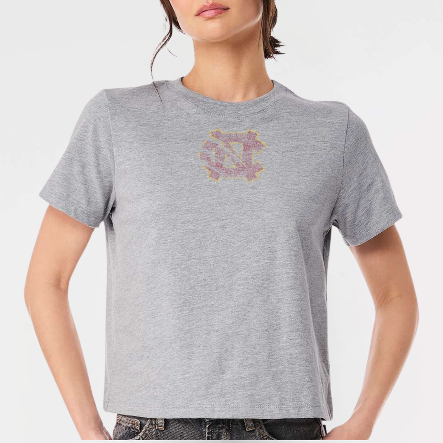 BRUINS: Extremely Distressed NC Women's Heavyweight Tee