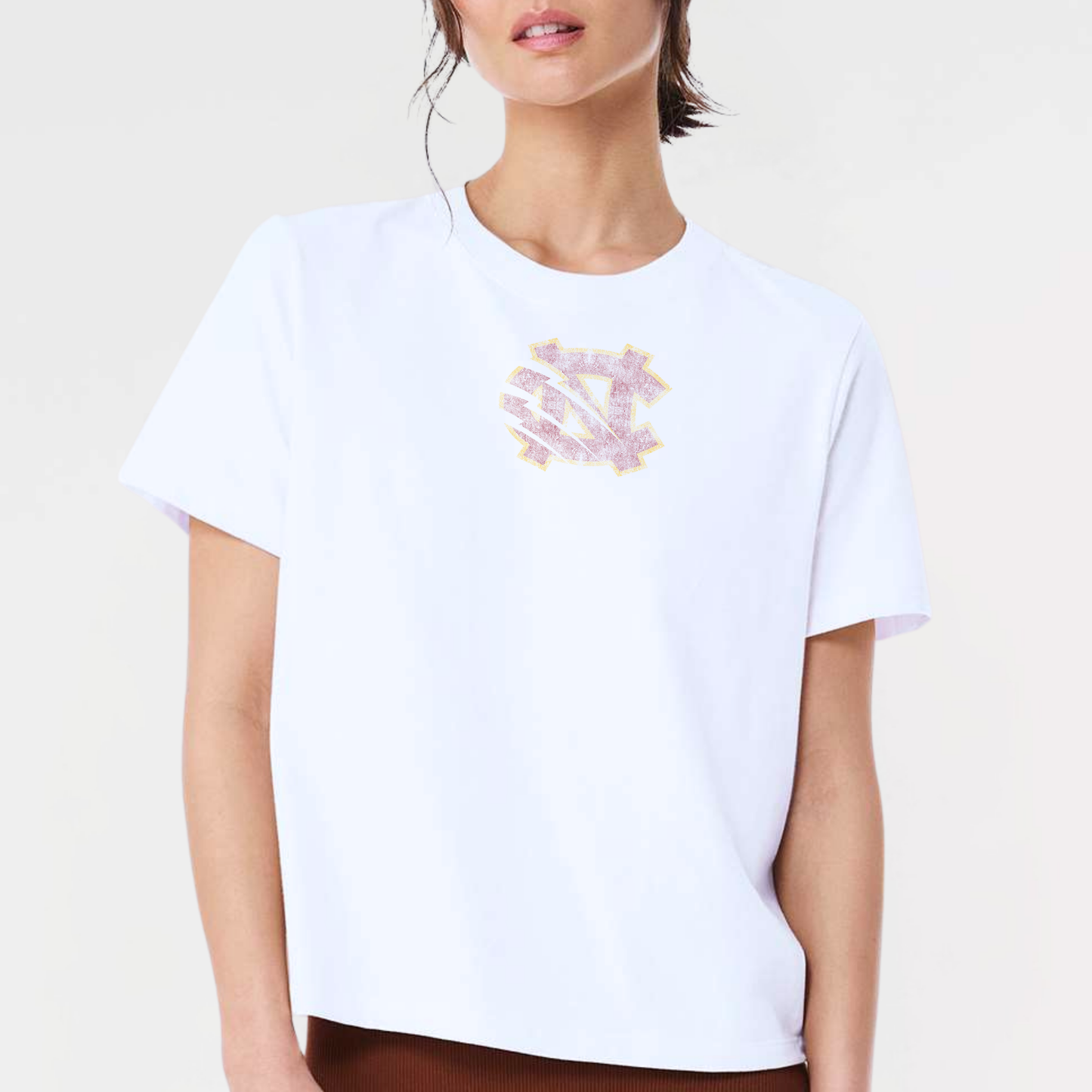 BRUINS: Extremely Distressed NC Women's Heavyweight Tee