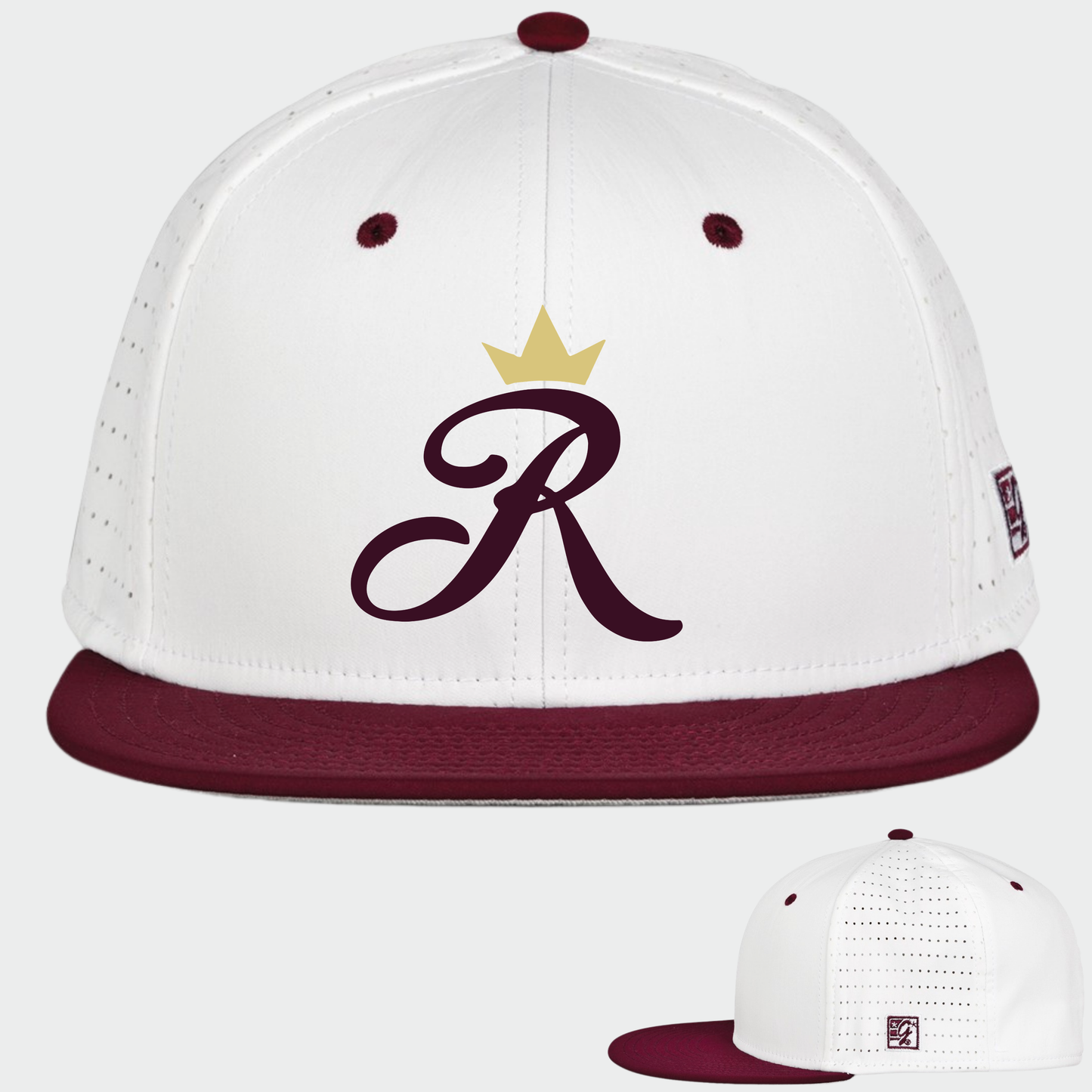 TCR: Crown R, Perforated GameChanger Cap *3D Embroidered*