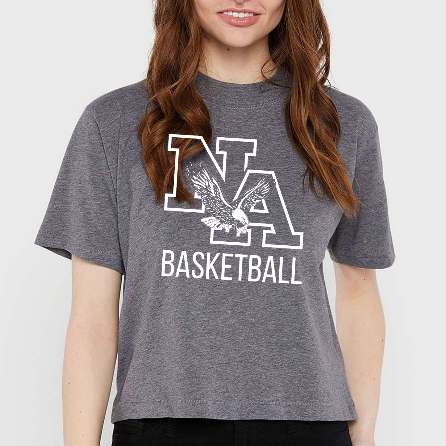 NAGTB: Hollow NA Basketball Women's Boxy T-Shirt