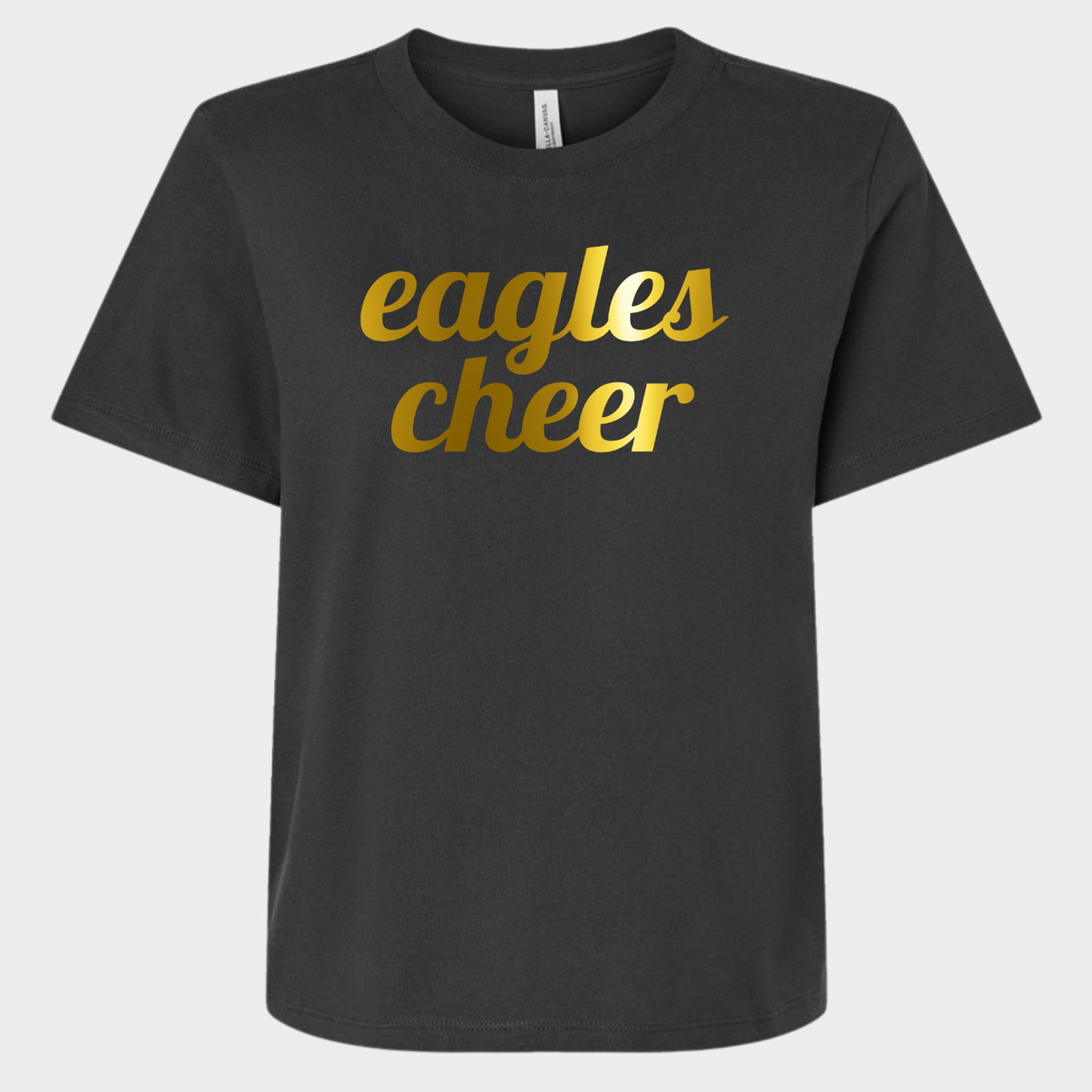 NAYCHEER: Eagles Cheer Gold Foil Women's 6oz Heavyweight T-Shirt