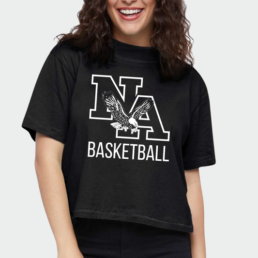 NAGTB: Hollow NA Basketball Women's Boxy T-Shirt