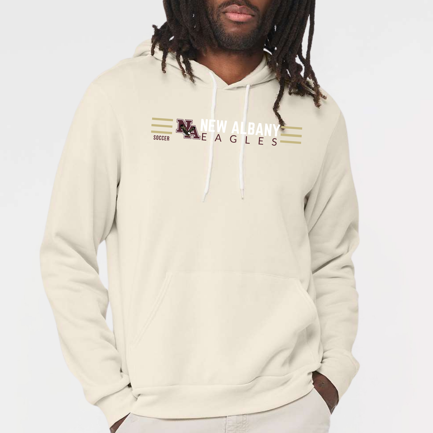NAGS: New Albany Soccer, Sponge Fleece Hooded Sweatshirt