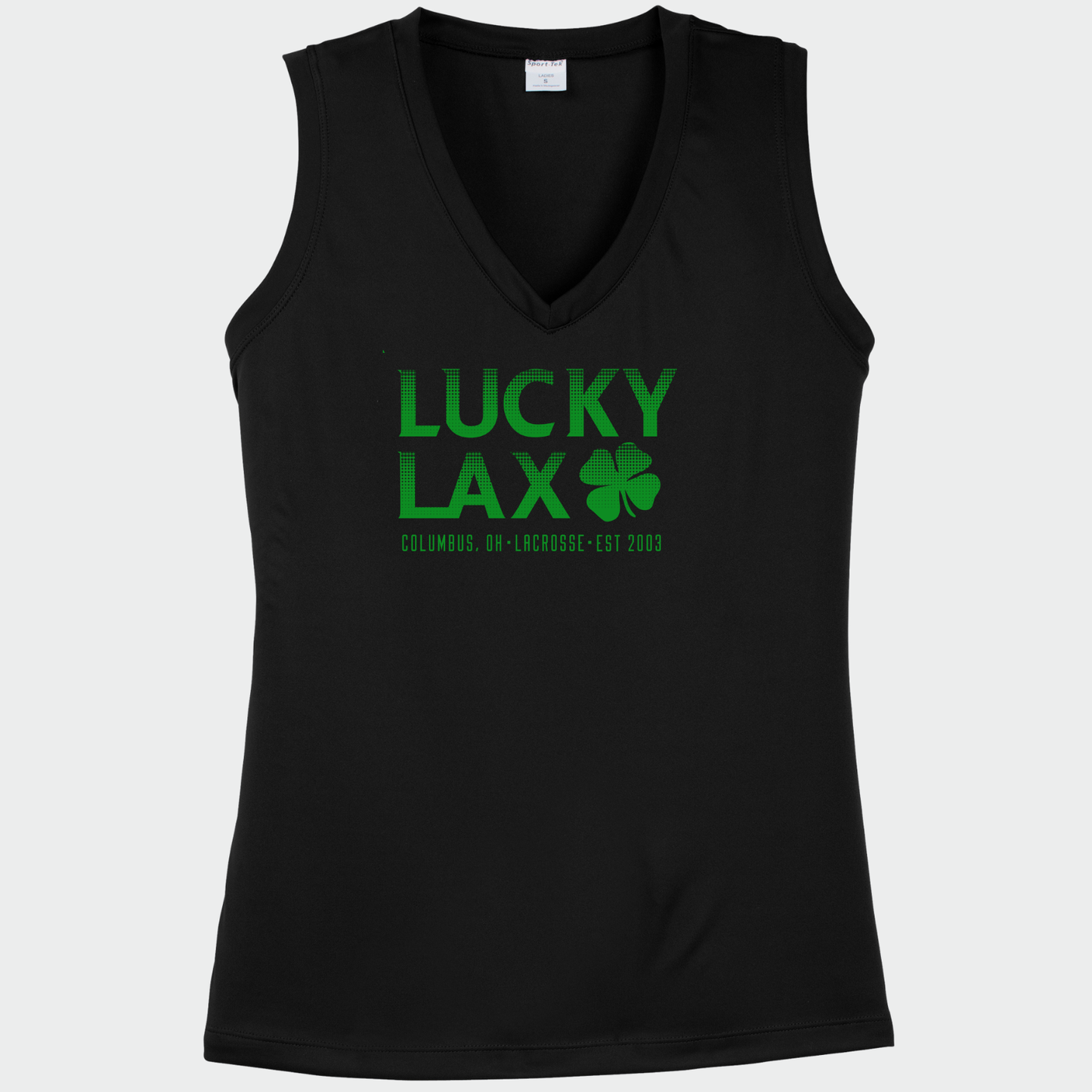 LuckyLax: Women's V-Neck Tech Tank Top