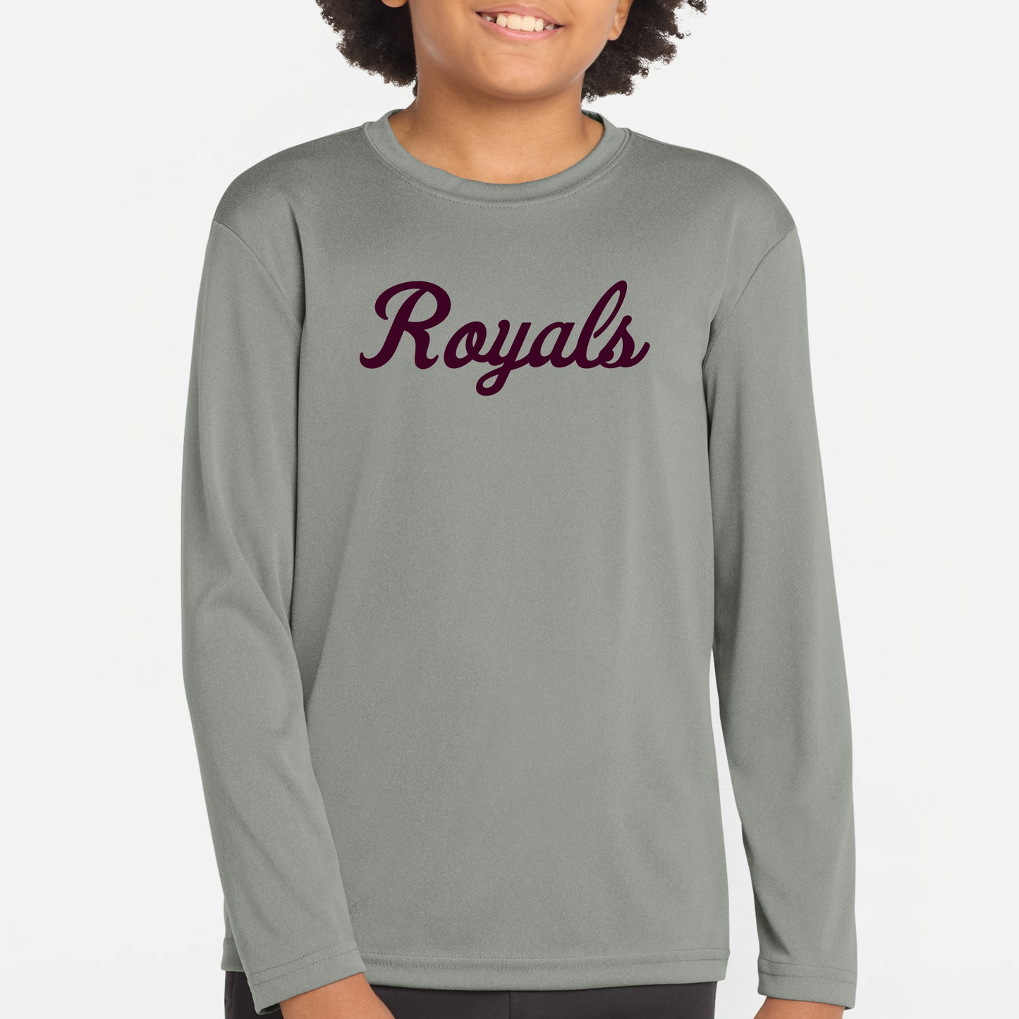 TCR: Royals Script, Tech Long Sleeve Tee