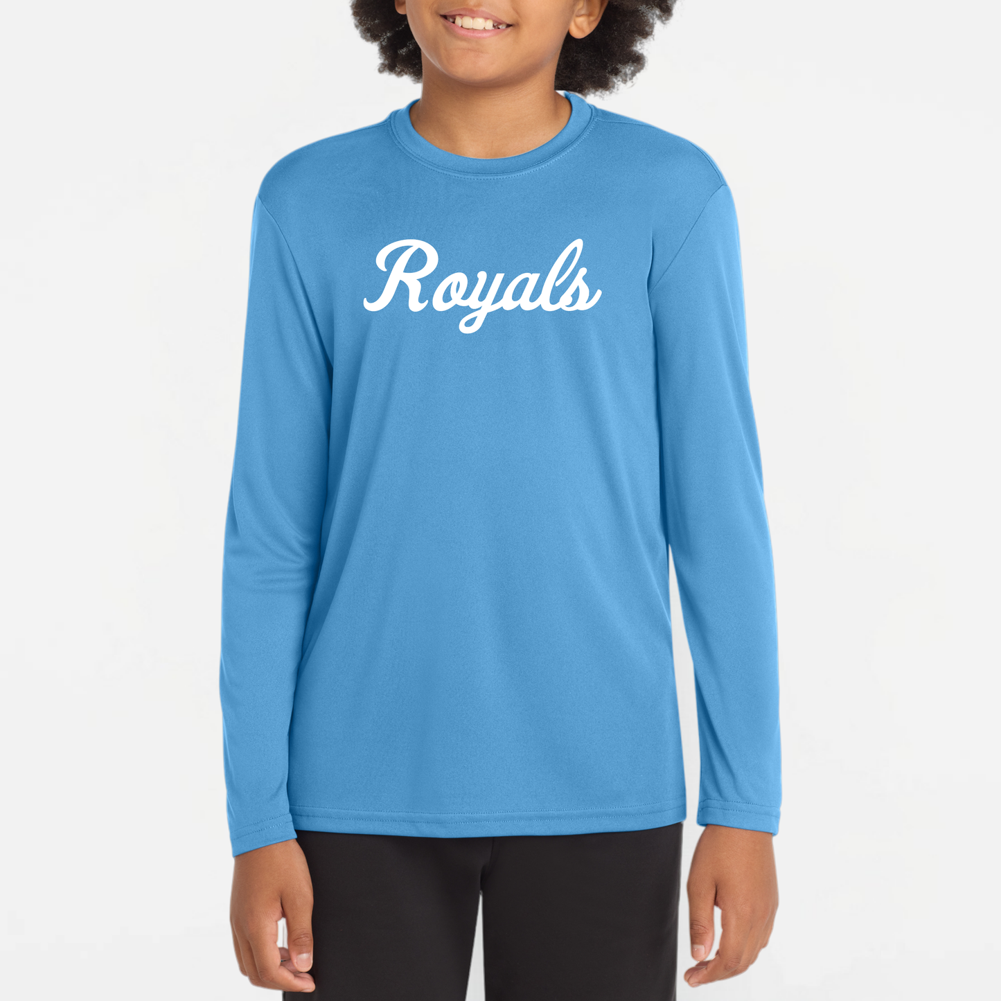 TCR: Royals Script, Tech Long Sleeve Tee