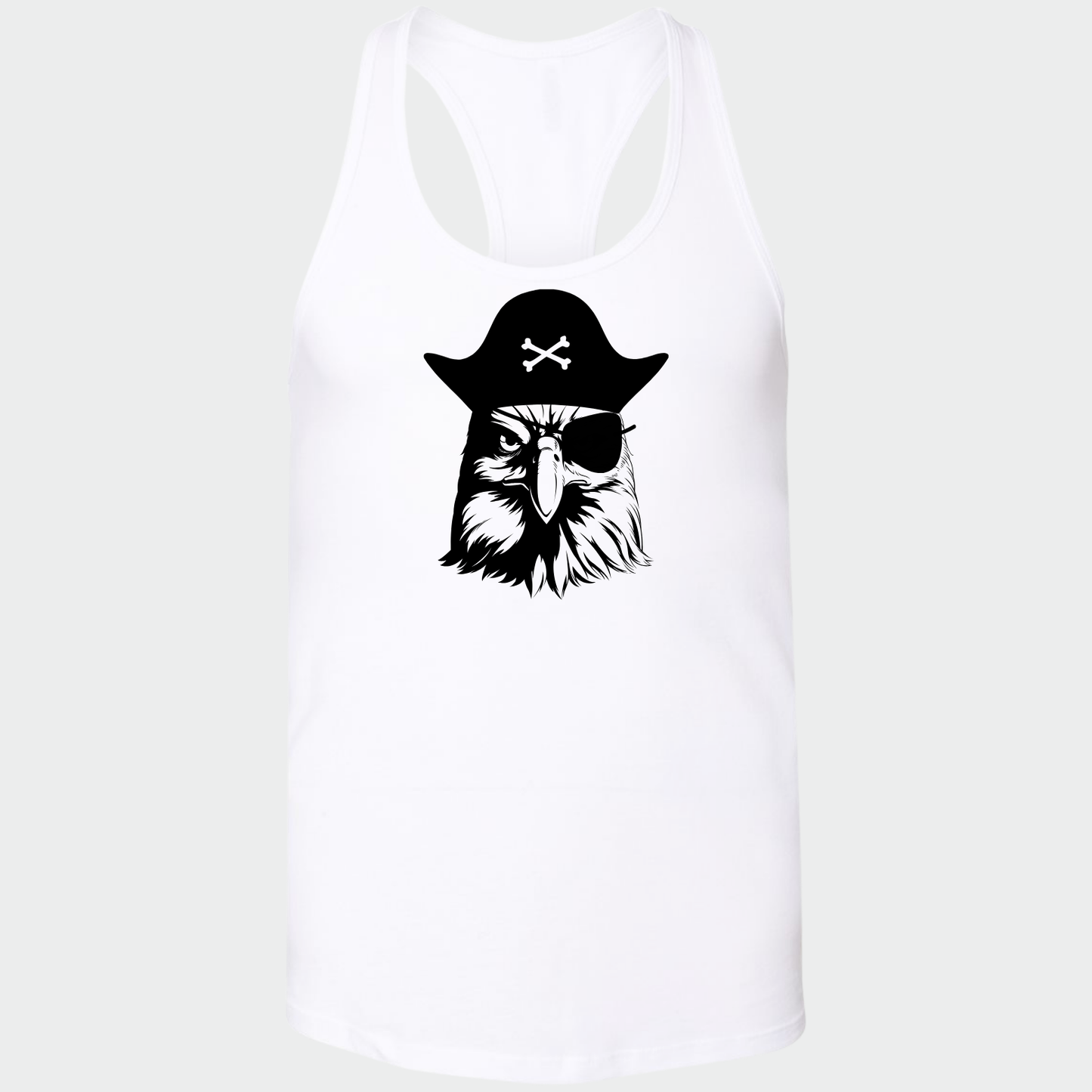 11UM: Pirate Eagle Women's Racerback Tank Top