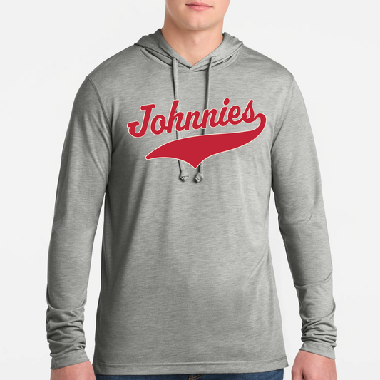 JTB:  Long Sleeve Hooded Triblend Tech T-Shirt