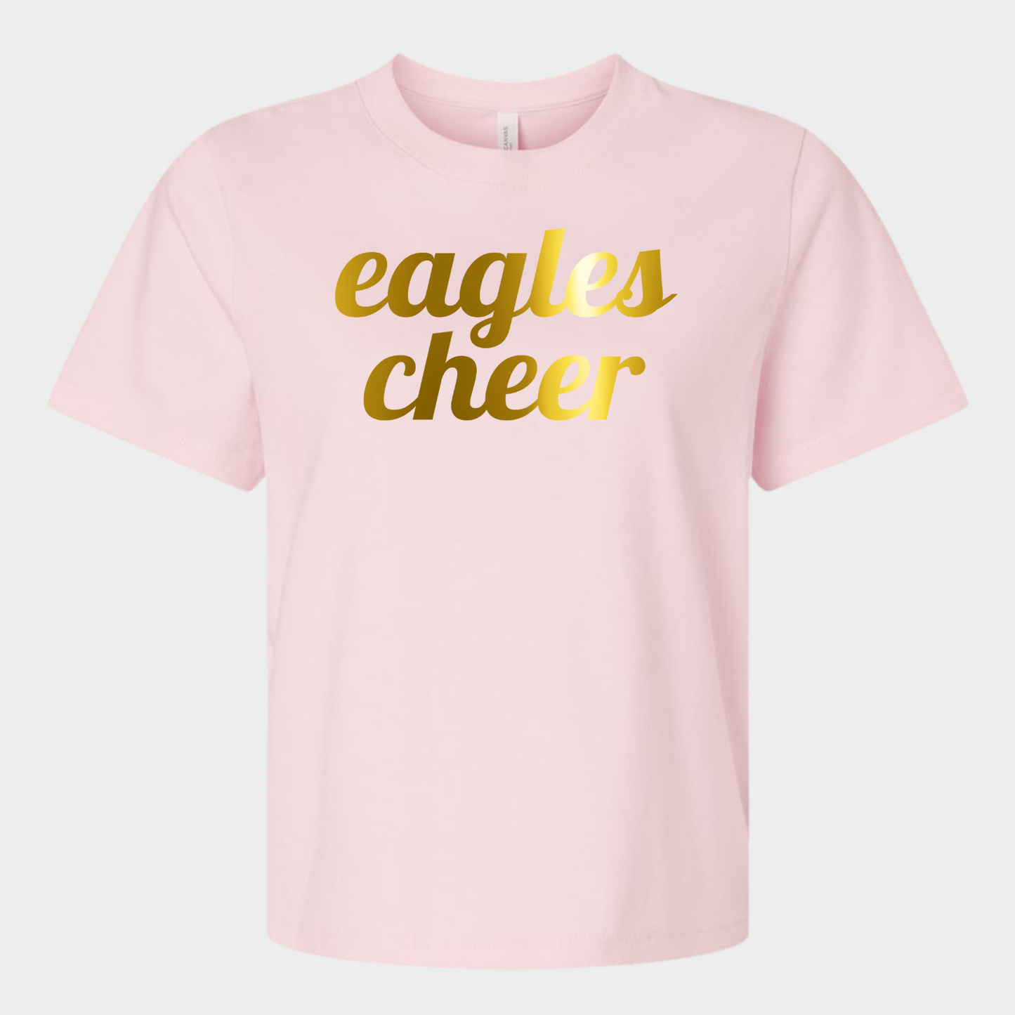 NAYCHEER: Eagles Cheer Gold Foil Women's 6oz Heavyweight T-Shirt