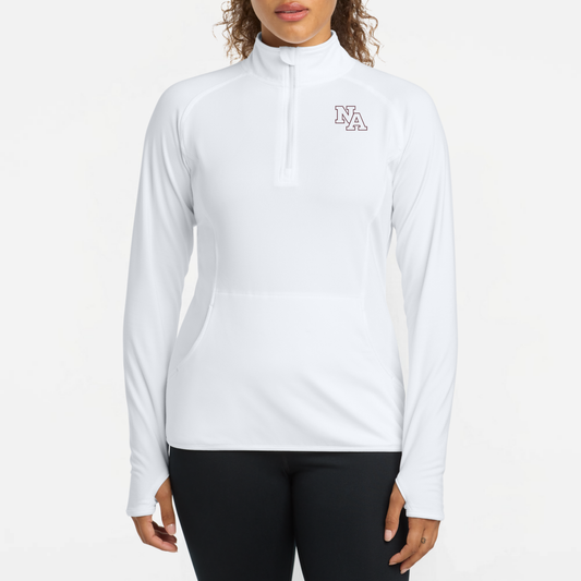 NAPTO: Embroidered, Women's Stretch Quarter-Zip
