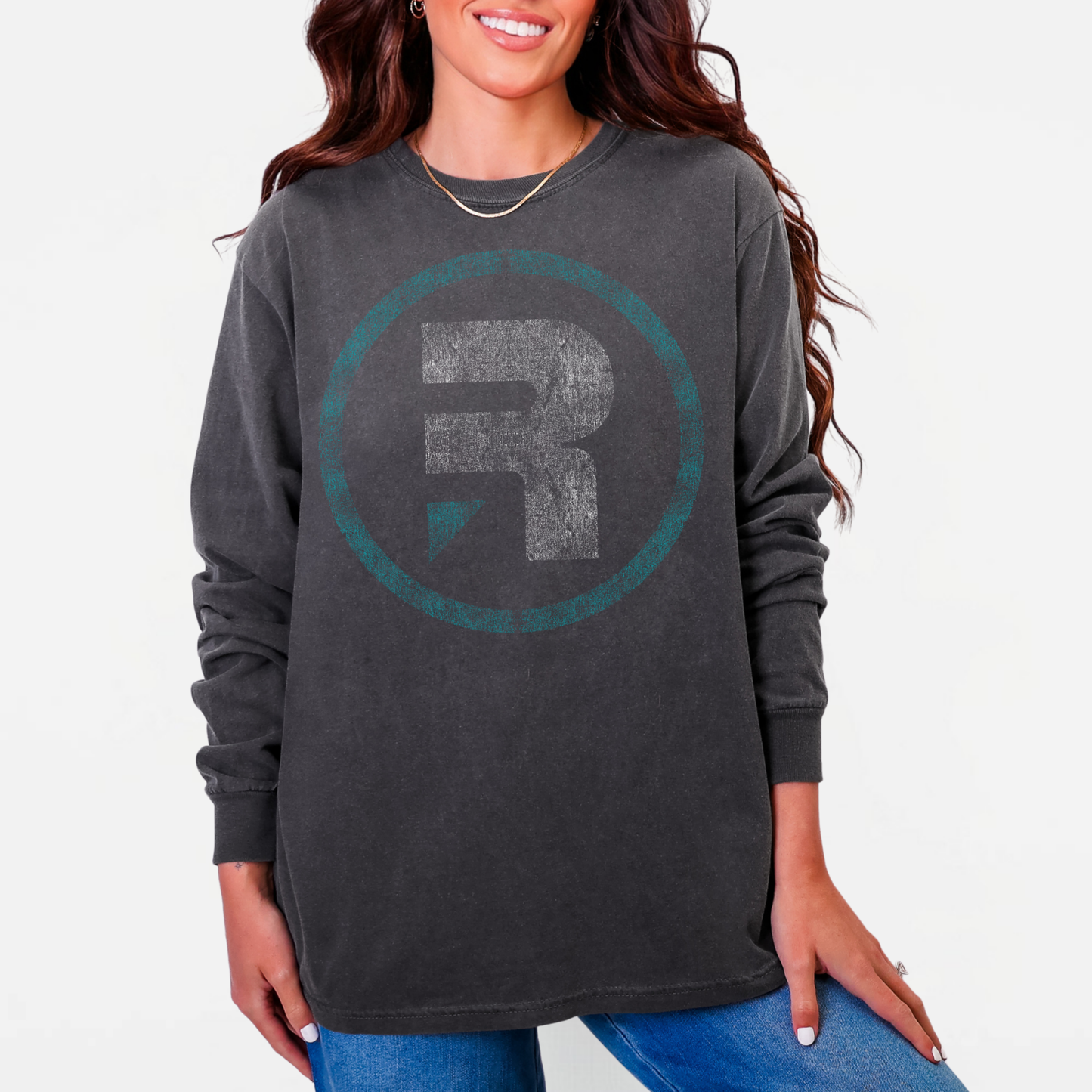 RYZE: Circle R, Vintage Long Sleeve *Distressed Graphic*