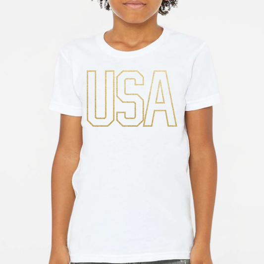 Patriotic: USA Gold Foil CVC T-Shirt