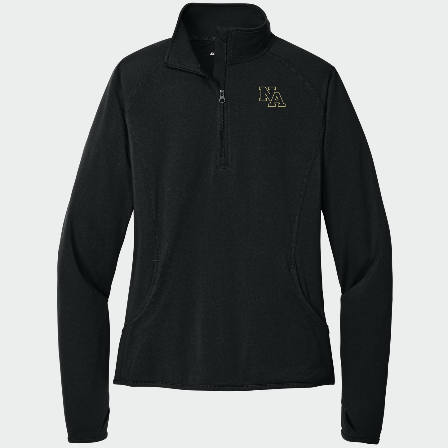 NAPTO: Embroidered, Women's Stretch Quarter-Zip