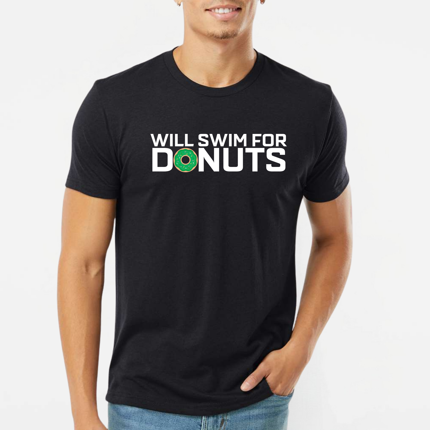PTAC: Will Swim For Donuts Triblend Tee